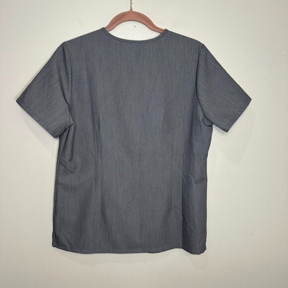 Figs Catarina Scrub Top Womens Medium One Pocket Heather Gray Healthcare Nurse - Picture 6 of 6